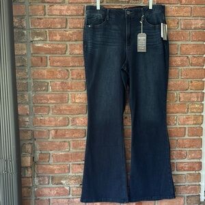 Wit & Wisdom Blue Flare Wide Leg Jeans